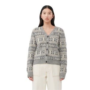 NEW Ganni Wool Cardigan